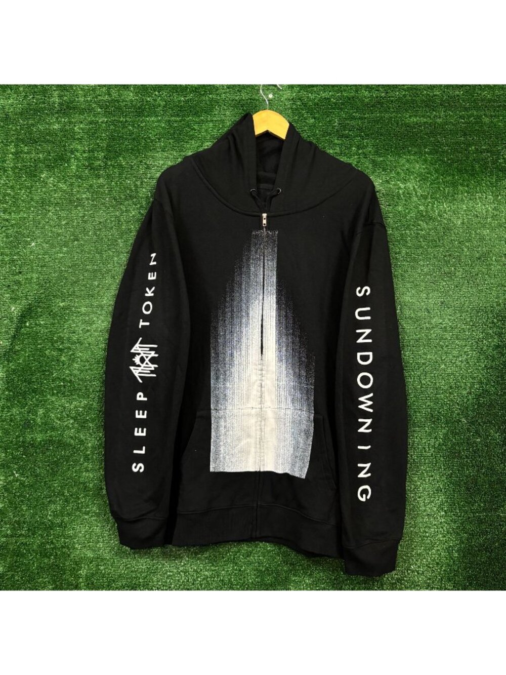 Sleep Token Sundowning Tracklist Heavy Metal Band Zip-Up Hoodie Size XXL